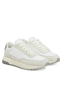 Calvin Klein Sneakersy Low Top Lace Up Repreve Mix HM0HM01714 Biały. Kolor: biały. Materiał: skóra