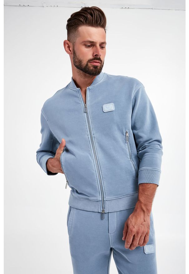 Emporio Armani - Bluza EMPORIO ARMANI. Materiał: bawełna, tkanina. Wzór: aplikacja