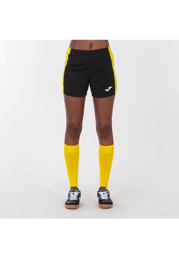 Szorty do biegania damskie Joma Maxi. Kolor: czarny, wielokolorowy, żółty. Sport: bieganie