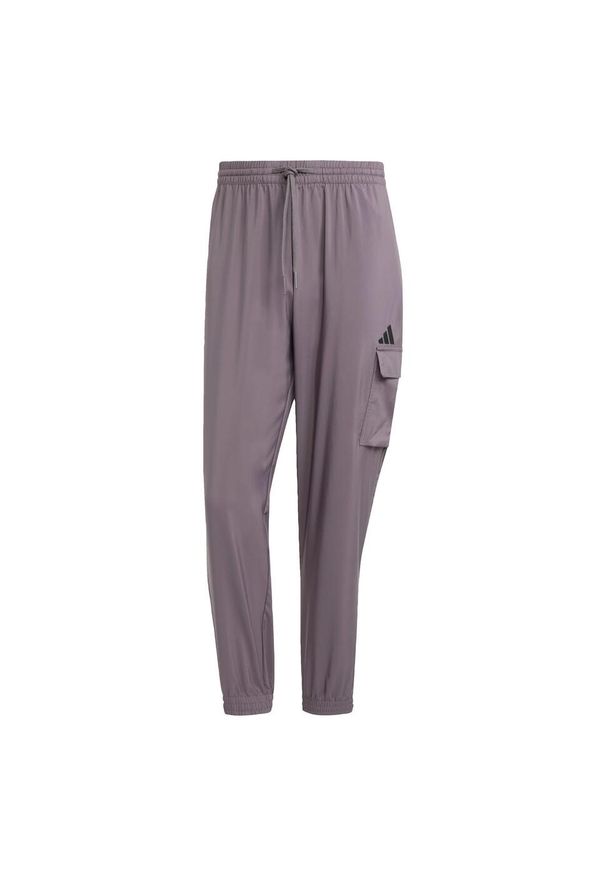 Adidas - Spodnie Essentials Small Logo Cargo. Kolor: czarny, szary, wielokolorowy. Materiał: materiał. Sport: fitness