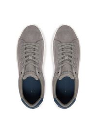 TOMMY HILFIGER - Tommy Hilfiger Sneakersy Th Court Suede FM0FM05824 Szary. Kolor: szary. Materiał: skóra, zamsz #2