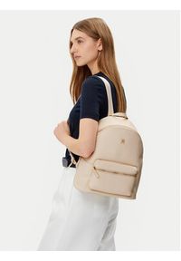 TOMMY HILFIGER - Tommy Hilfiger Plecak Th Logotape Backpack AW0AW17163 Écru. Materiał: skóra #3