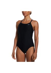 Strój pływacki jednoczęściowy damski Nike Solid Racerback. Kolor: czarny