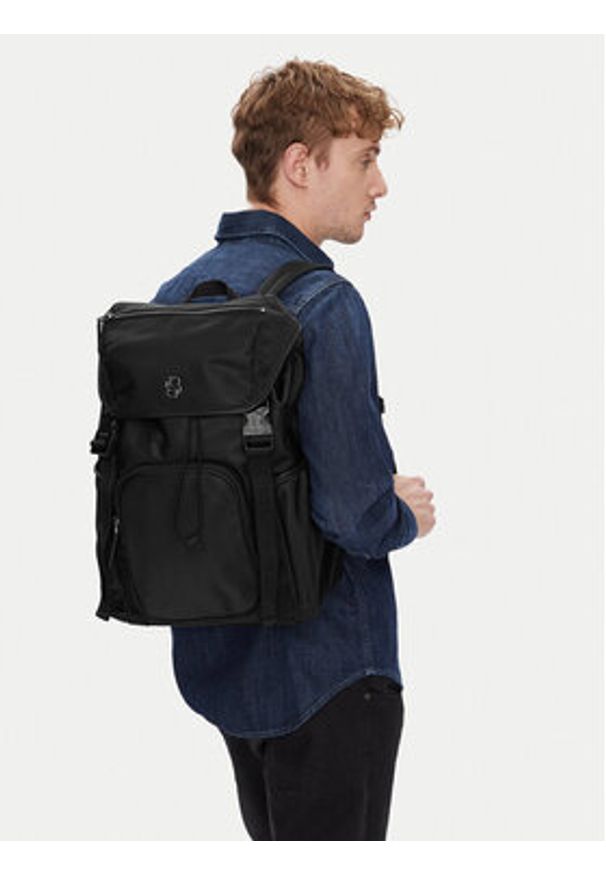 BOSS Plecak B_Icon 50516809 Czarny. Kolor: czarny. Materiał: materiał