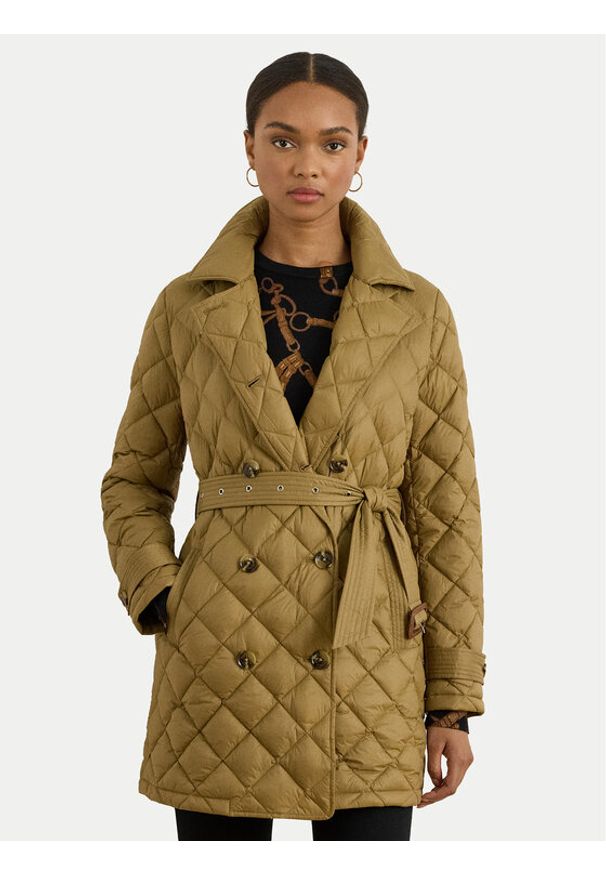 Lauren Ralph Lauren - LAUREN RALPH LAUREN Kurtka puchowa 297979514002 Brązowy Straight Fit. Kolor: brązowy. Materiał: syntetyk