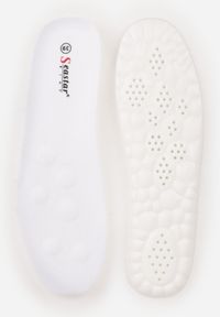 Born2be - Brązowe Sneakersy na Grubej Podeszwie Ozdobione Geometrycznym Wzorem Asoastis. Okazja: na spacer, na co dzień, do pracy. Kolor: brązowy. Materiał: prążkowany, dzianina. Wzór: geometria, aplikacja. Sport: turystyka piesza #2