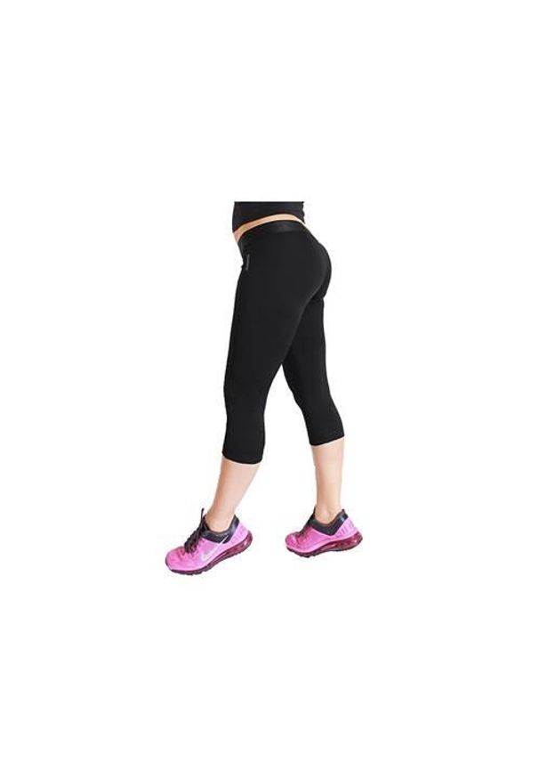 Spodnie sportowe damskie Reebok Wor Capri. Kolor: czarny. Długość: długie