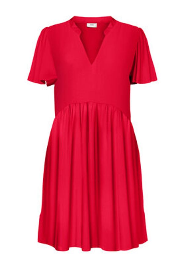 JDY Sukienka letnia Star 15257228 Czerwony Regular Fit. Kolor: czerwony. Materiał: wiskoza. Sezon: lato