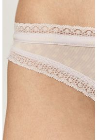 Calvin Klein Underwear - Stringi (3-pack). Kolor: wielokolorowy. Materiał: nylon, dzianina, elastan. Wzór: gładki #3