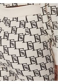 Elisabetta Franchi Spodnie materiałowe PA-S14-41E2-V320 Écru Slim Fit. Materiał: syntetyk #5