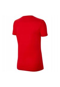 Nike - Koszulka Damska Park 20 DriFIT. Kolor: czerwony. Sport: turystyka piesza