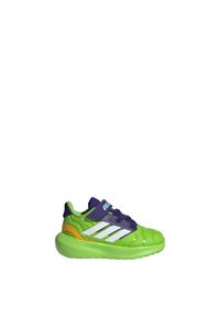 Adidas - Buty adidas Marvel Iron Hulk Runfalcon 5 Kids. Kolor: fioletowy, zielony, biały, wielokolorowy. Wzór: motyw z bajki. Sport: bieganie