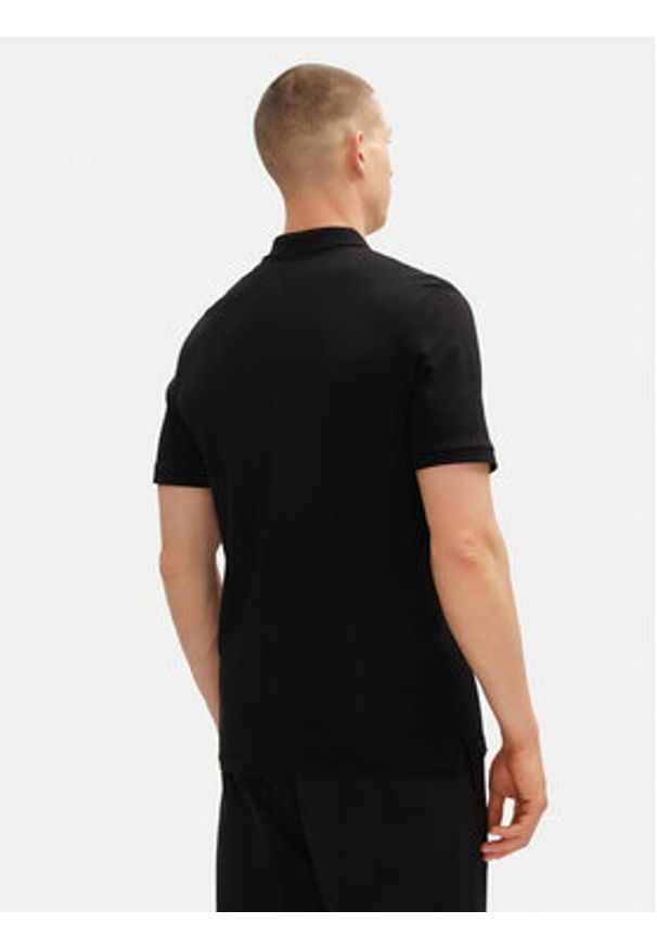 Jack & Jones - Jack&Jones Polo Simon 12269299 Czarny Regular Fit. Typ kołnierza: polo. Kolor: czarny. Materiał: bawełna