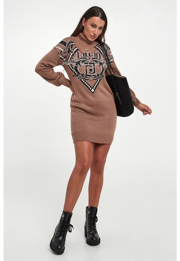 Liu Jo - Sukienka wełniana mini LIU JO. Materiał: wełna. Długość: mini