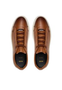 BOSS Sneakersy Gary 50546855 Brązowy. Kolor: brązowy. Materiał: skóra #6