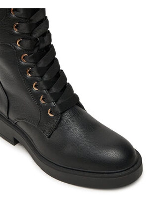 MEXX Trzewiki MI001713543W Czarny. Kolor: czarny. Materiał: skóra