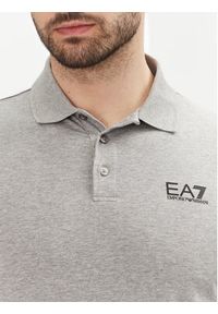 EA7 Emporio Armani Polo 8NPF14 PJVQZ 3905 Szary Regular Fit. Typ kołnierza: polo. Kolor: szary. Materiał: bawełna #3