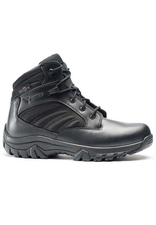 Buty Bates GX X2 Mid DRYGuard+ E03862 - czarne. Wysokość cholewki: przed kolano. Zapięcie: sznurówki. Kolor: czarny. Materiał: materiał, skóra, guma. Szerokość cholewki: normalna