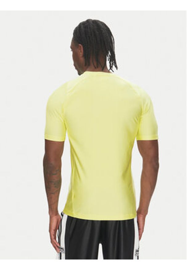 Adidas - adidas T-Shirt Fashion Cut Line JD1286 Żółty Slim Fit. Kolor: żółty. Materiał: syntetyk