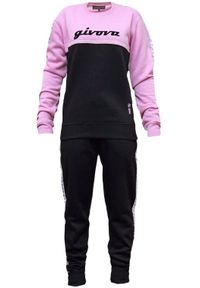 Dres Givova Donna Lila - Elegancja i Wygoda Sportowa. Kolor: różowy. Materiał: poliester, bawełna. Wzór: haft