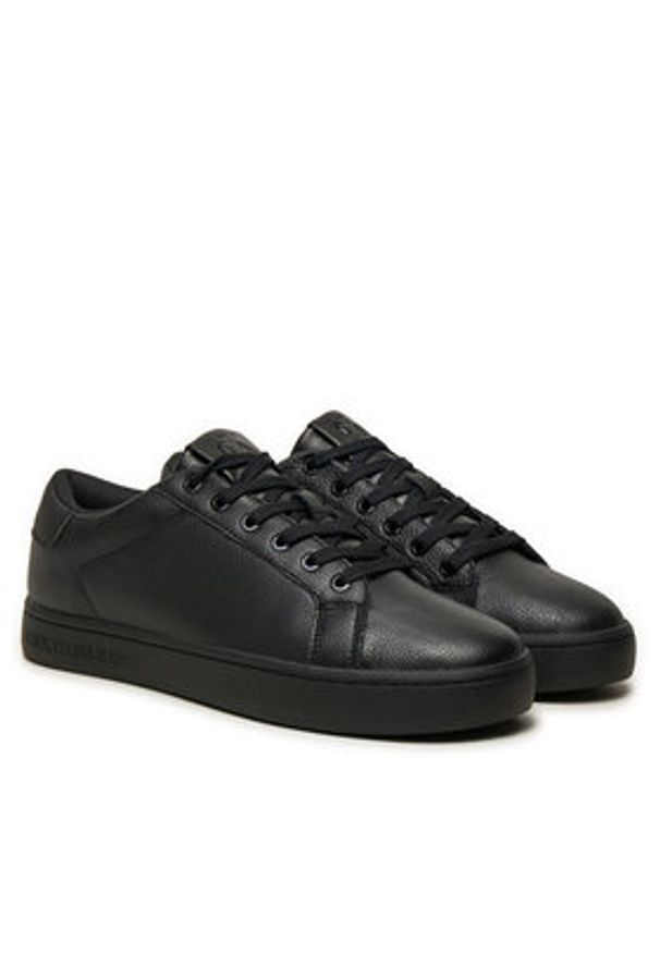 Calvin Klein Jeans Sneakersy YM0YM01164 Czarny. Kolor: czarny. Materiał: skóra
