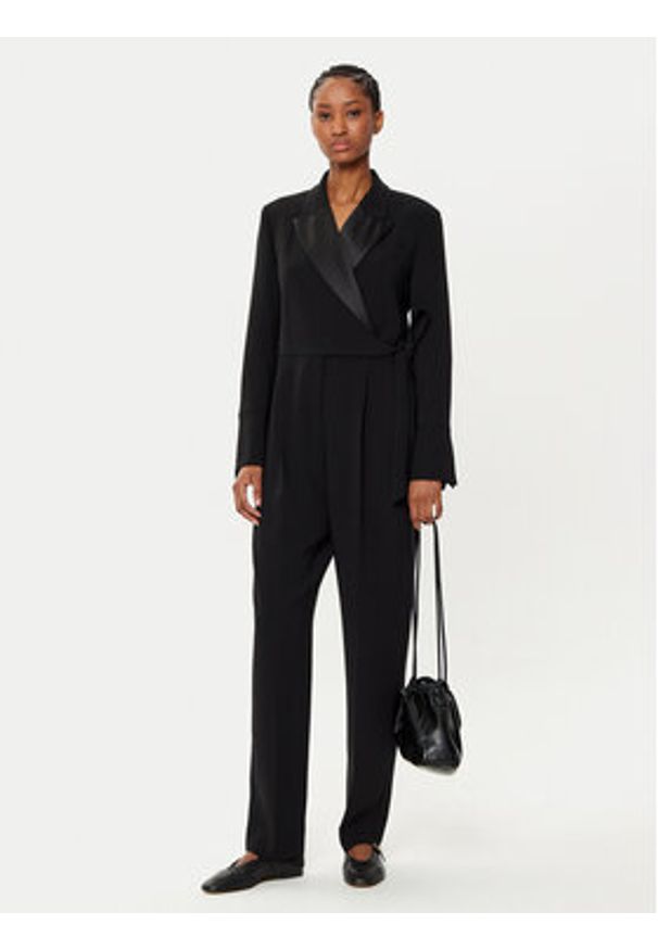 Weekend Max Mara Kombinezon Baviera 2515241021 Czarny Straight Fit. Kolor: czarny. Materiał: syntetyk