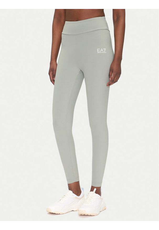 EA7 Emporio Armani Legginsy 7W000232 AF12625 U8058 Szary Slim Fit. Kolor: szary. Materiał: syntetyk
