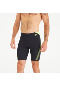 Bokserki jammer pływackie męskie Speedo. Kolor: żółty, wielokolorowy, czarny. Materiał: poliester. Długość: długie