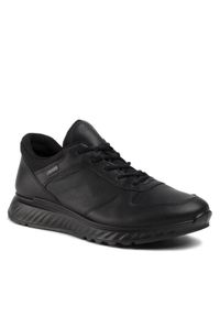 ecco - ECCO Sneakersy Exostride M GORE-TEX 835304 01001 Czarny. Kolor: czarny. Materiał: skóra. Technologia: Gore-Tex