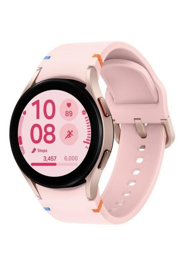 SAMSUNG - Samsung Galaxy Watch FE 40mm różowo-złoty (R861). Kolor: wielokolorowy, różowy, złoty