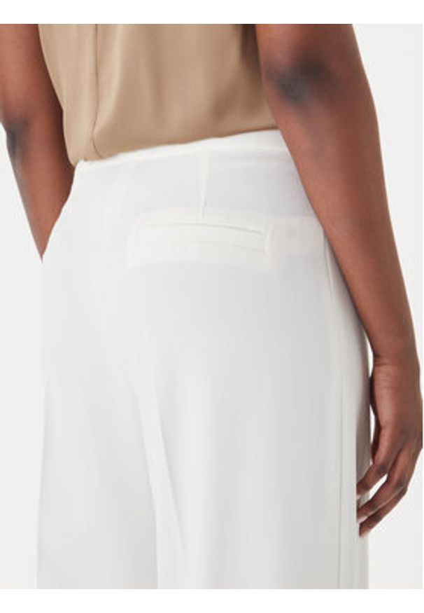 Hugo - HUGO Spodnie materiałowe Huzili 50558131 Écru Wide Leg. Materiał: syntetyk