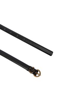 Pinko - PINKO Pasek Damski Tamboril H1,4 Belt 20252 PLT01 105482.A2QP Czarny. Kolor: czarny. Materiał: skóra #3