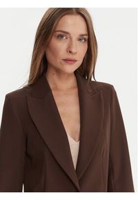 Maryley Marynarka 25IB187/M06/43CO Brązowy Regular Fit. Kolor: brązowy. Materiał: syntetyk #5