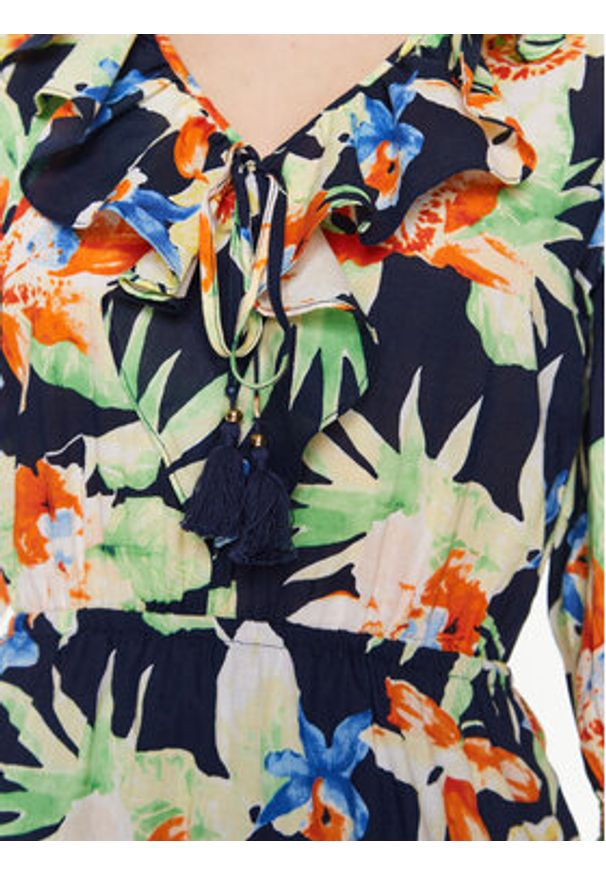 Lauren Ralph Lauren Sukienka codzienna 250889366001 Kolorowy Regular Fit. Okazja: na co dzień. Materiał: bawełna. Wzór: kolorowy. Typ sukienki: proste. Styl: casual