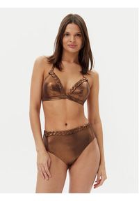 Chantelle Góra od bikini Shaman C16XQF Brązowy. Kolor: brązowy. Materiał: syntetyk #4