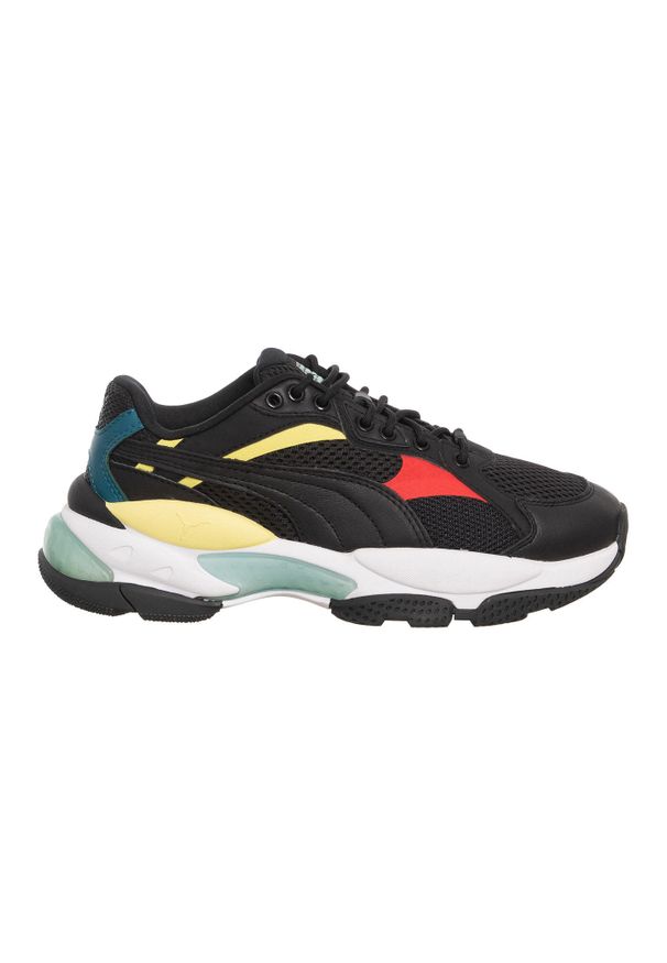 Puma - PUMA LQD CELL EPSILON ZLN 0784 – Sneakers unisex. Okazja: na co dzień. Kolor: czerwony, żółty, wielokolorowy, czarny. Wzór: kolorowy