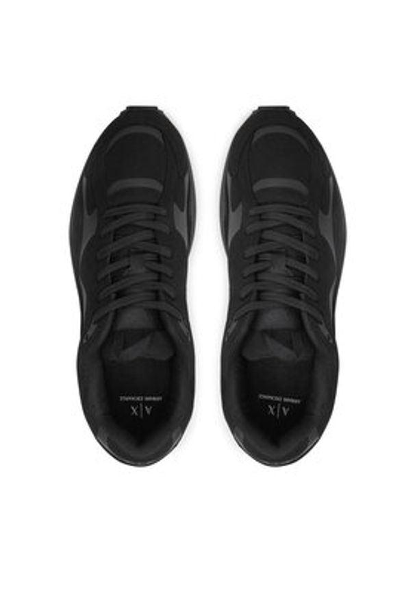 Armani Exchange Sneakersy XUX228 XV865 Czarny. Kolor: czarny. Materiał: materiał