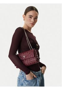Guess Torebka Paisleigh HWQG98 83210 Bordowy. Kolor: czerwony. Materiał: skórzane #7