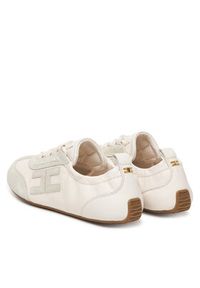 Elisabetta Franchi Sneakersy SA39G61E2 Écru. Materiał: skóra #2