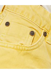 ONETEASPOON - Żółte spodenki Bandits. Stan: obniżony. Kolor: żółty. Materiał: jeans. Wzór: aplikacja #4