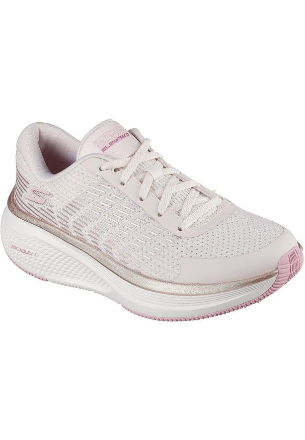 skechers - Adidasy Skechers Go Run Elevate 2.0, Kobiety. Kolor: różowy. Materiał: materiał. Sport: bieganie