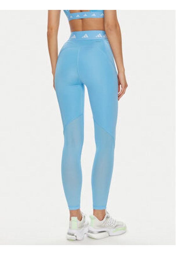 Adidas - adidas Legginsy Techfit Stash IU1864 Błękitny Slim Fit. Kolor: niebieski. Materiał: syntetyk. Technologia: Techfit (Adidas)
