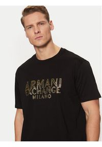 Armani Exchange T-Shirt XM000326 AF10364 UC001 Czarny Regular Fit. Kolor: czarny. Materiał: bawełna