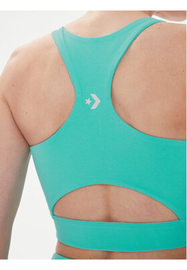 Converse Biustonosz top W Wordmark Bra Top 10024540-A11 Niebieski. Kolor: niebieski. Materiał: bawełna