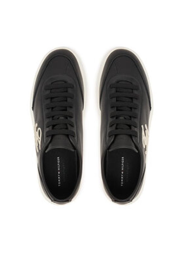 TOMMY HILFIGER - Tommy Hilfiger Sneakersy Th Icon Light Sneaker FW0FW09402 Czarny. Kolor: czarny. Materiał: skóra