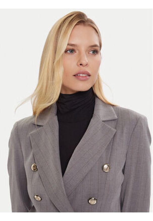 Maryley Marynarka 25IB139/M17 Szary Regular Fit. Kolor: szary. Materiał: syntetyk