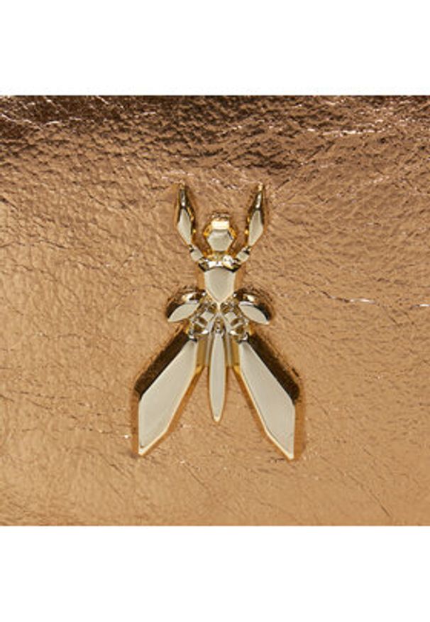 Patrizia Pepe Torebka CB5460/L041 Złoty. Kolor: złoty. Materiał: skórzane