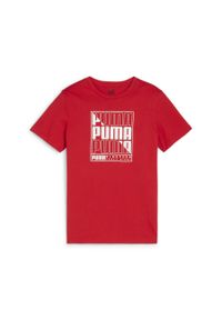 Puma - Koszulka sportowa dla dzieci Graphics Wording. Kolor: czerwony