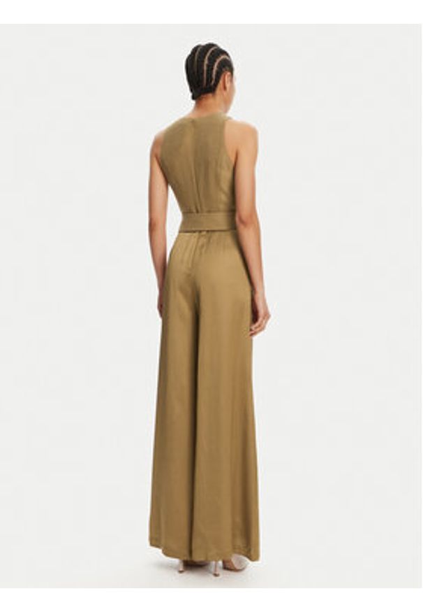 TwinSet - TWINSET Kombinezon 251TT2272 Beżowy Regular Fit. Kolor: beżowy. Materiał: wiskoza