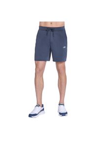 skechers - Spodenki sportowe męskie Skechluxe Elevate 2.0 Short. Kolor: niebieski. Materiał: poliester